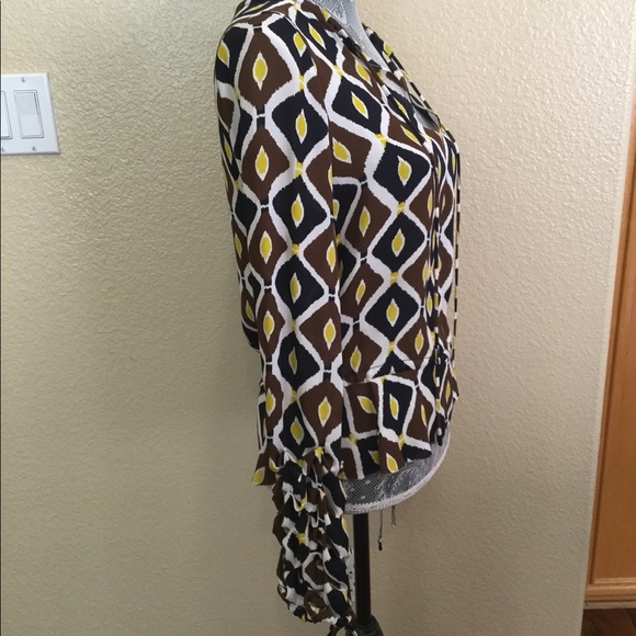 NEW! Tory Burch 100% Silk Gathered Sleeve Blouse - Picture 4 of 7